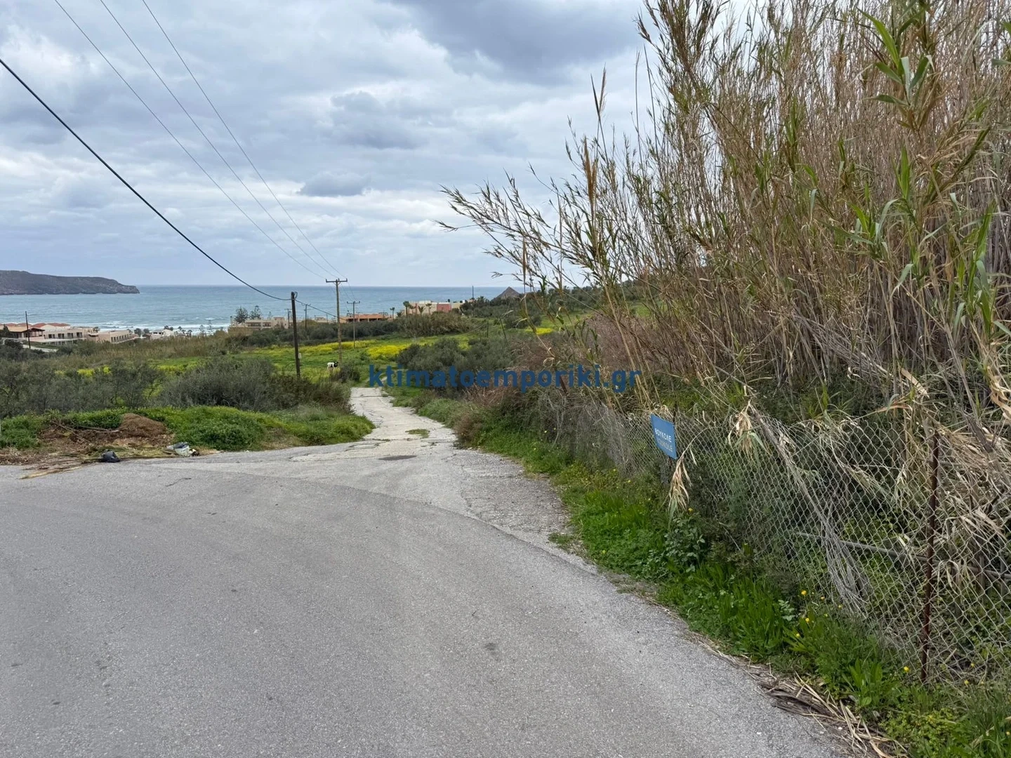 2 - sea view plot of land for sale in agía marína crete greece