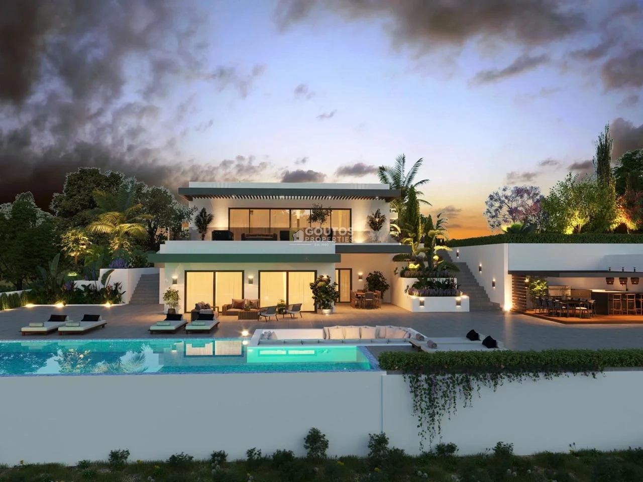 Maison vue mer avec piscine