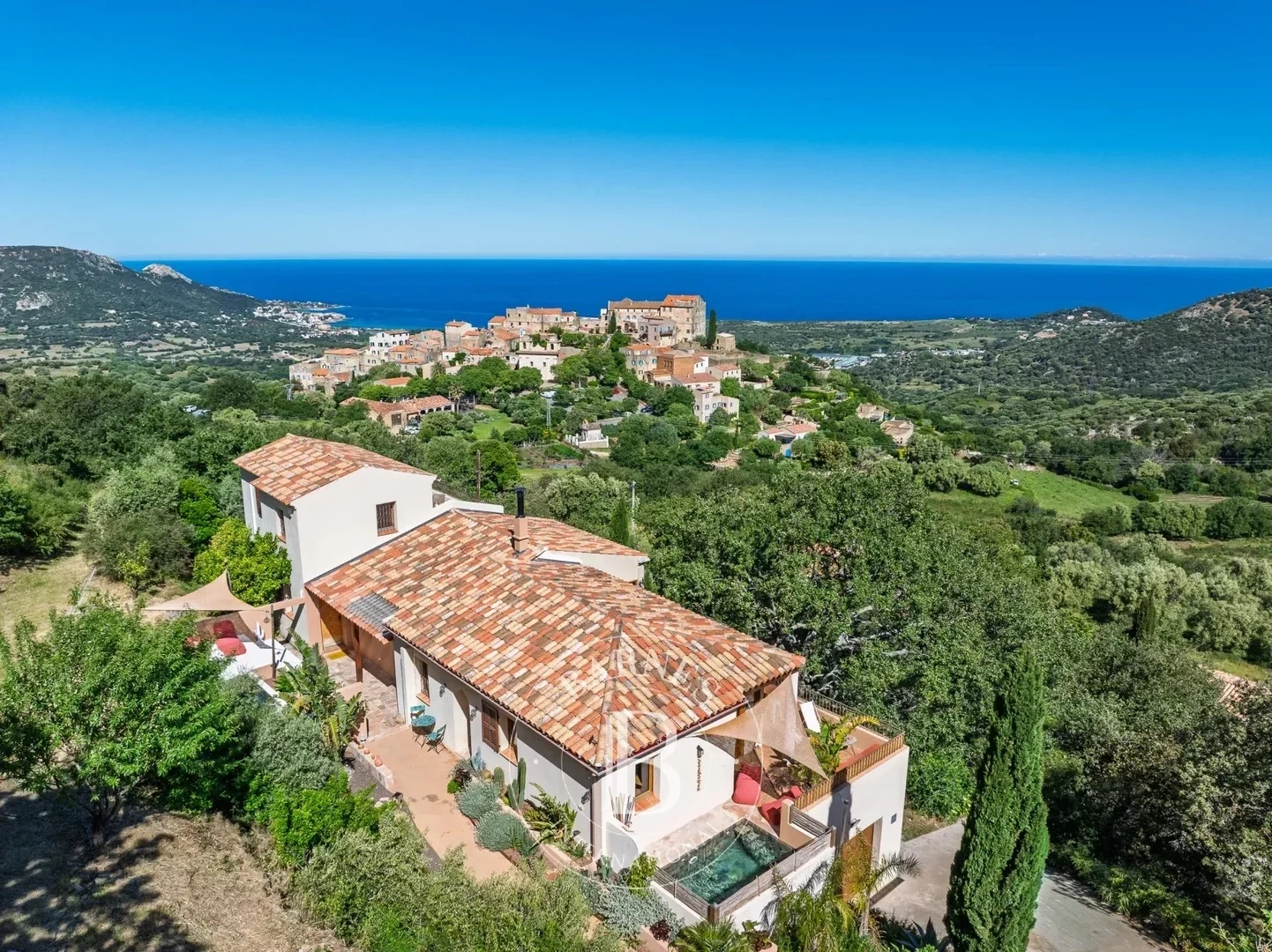 2 - sea view house for sale in l'île-rousse corsica (upper) france
