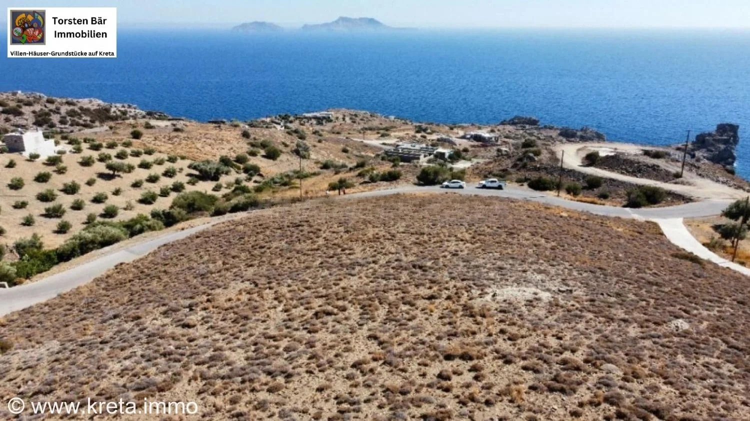 2 - vente terrain vue mer ágios pávlos crète grèce