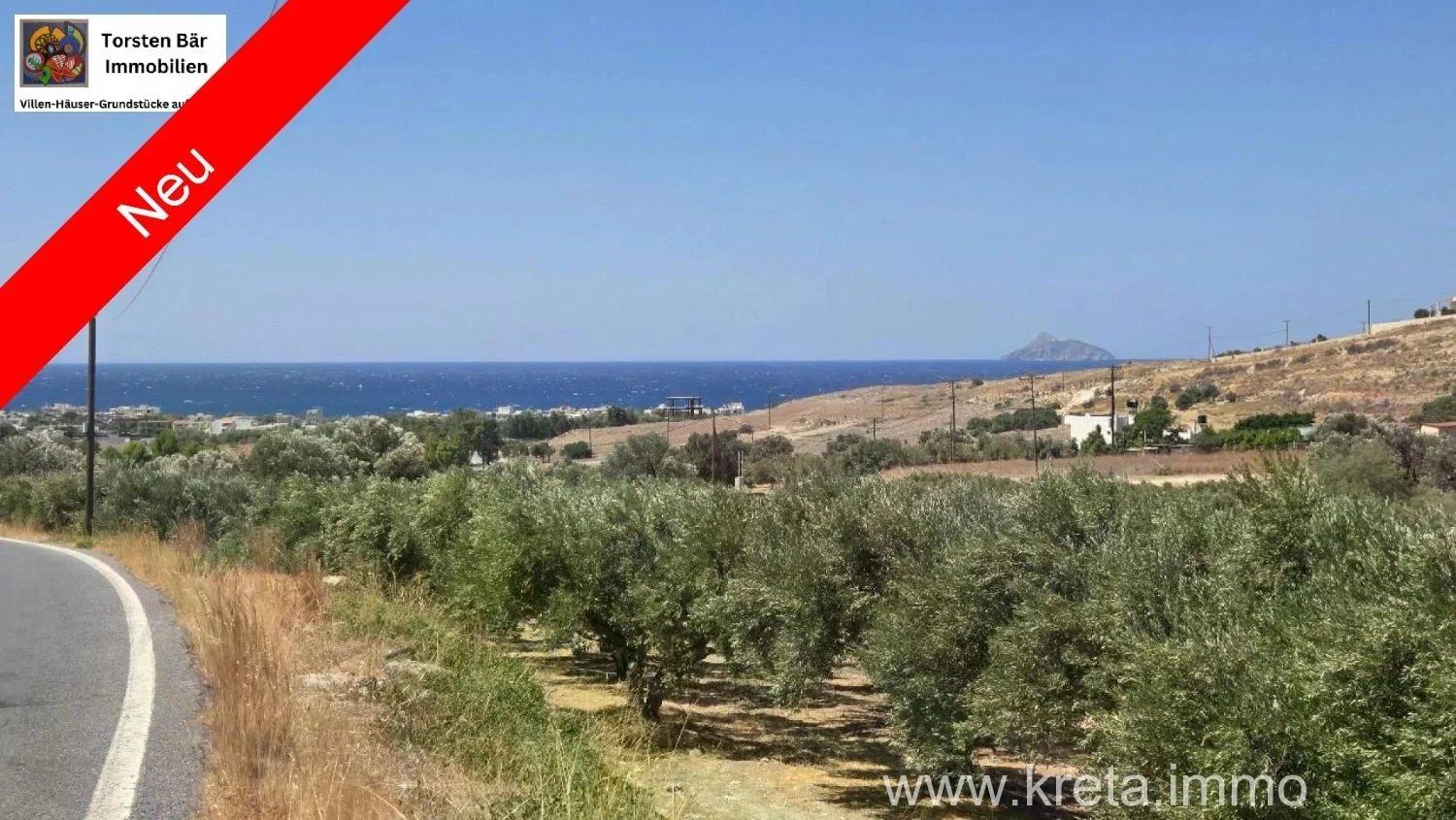 1 - vente terrain kalamaki crète grèce