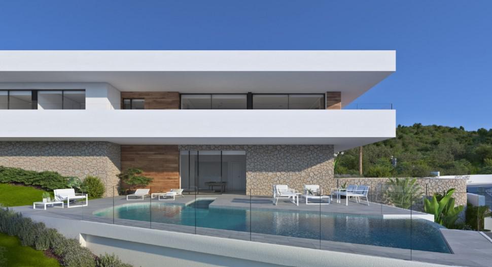 Haus meerblick mit Pool
