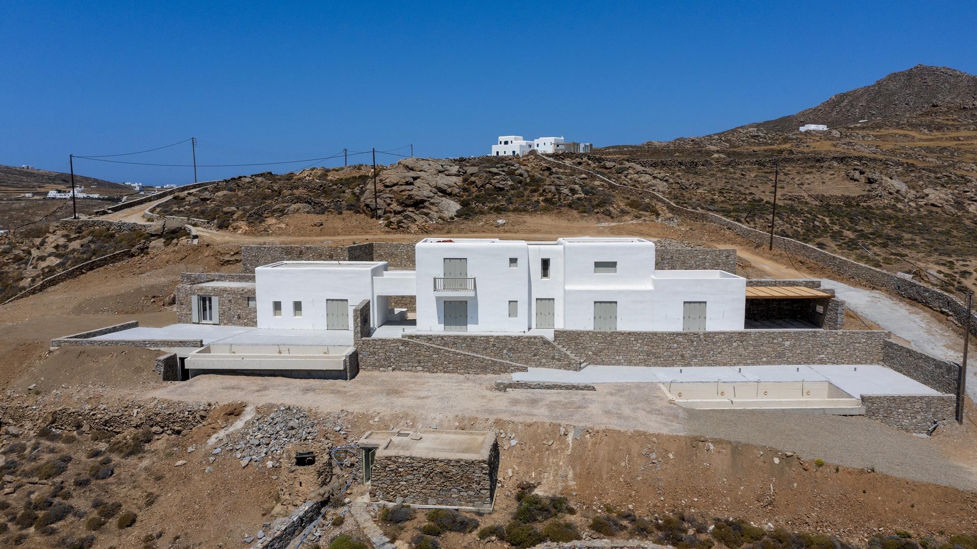 2 - verkoop nieuw vastgoed uitzicht op zee mykonos - cycladen zuid-egeïsche eilanden griekenland