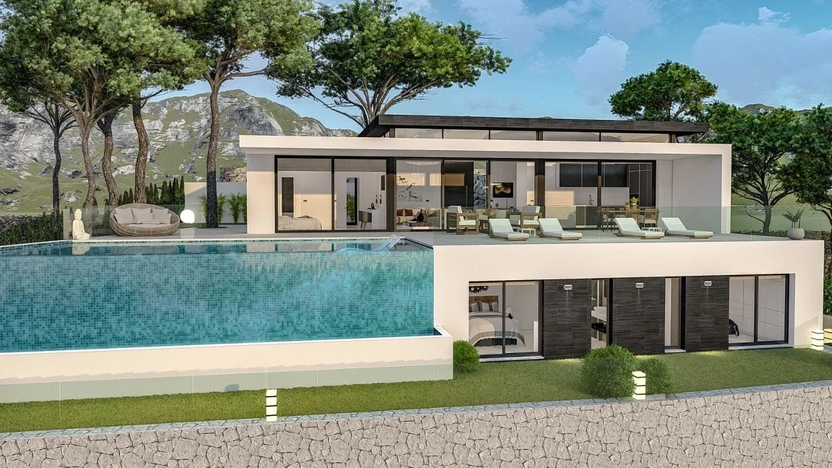 1 - vente villa pieds dans l'eau mijas andalousie espagne