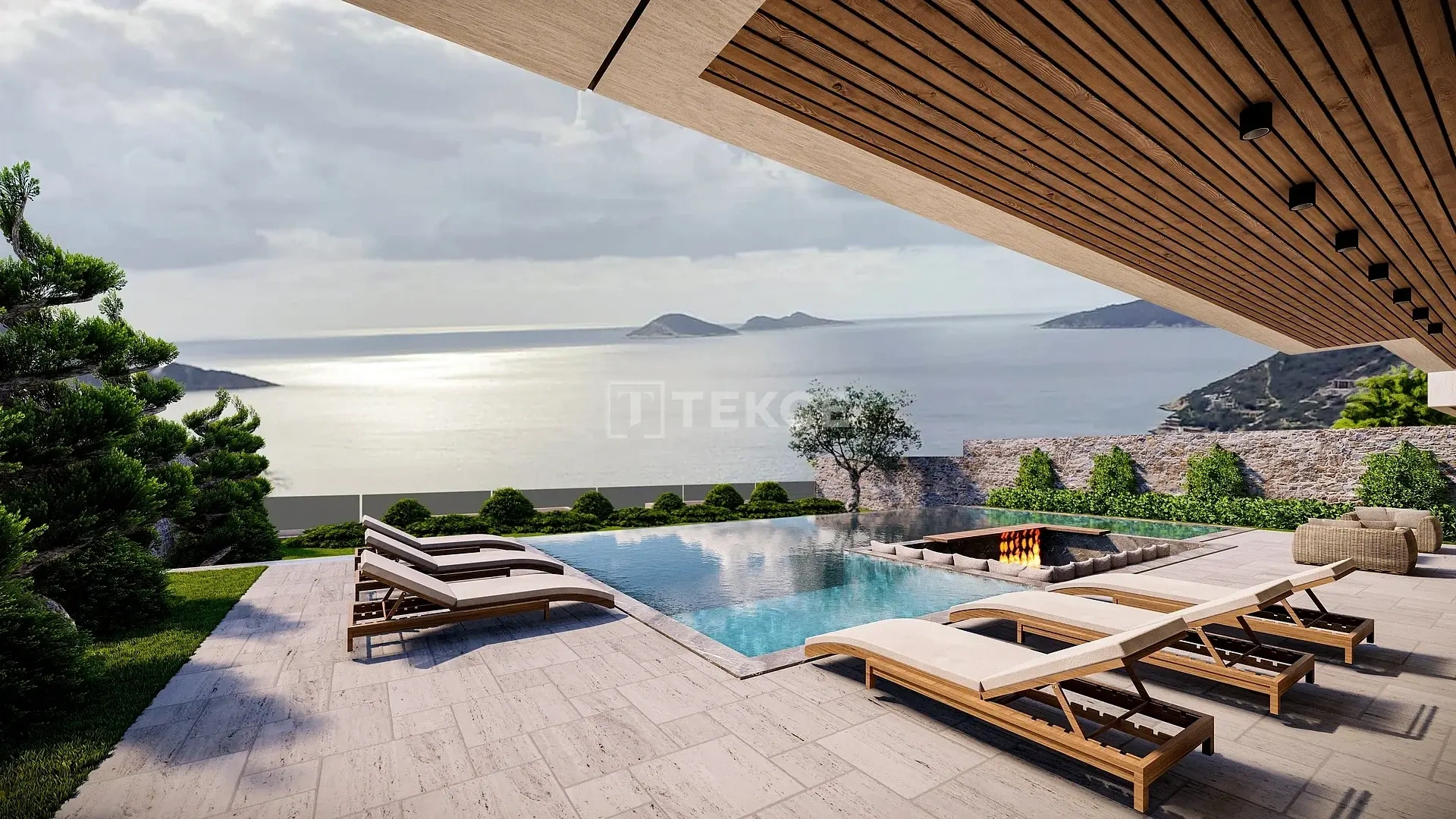 1 - vente maison vue mer kas antalya turquie