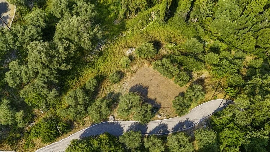 1 - vente terrain vue mer corfu îles ioniennes grèce