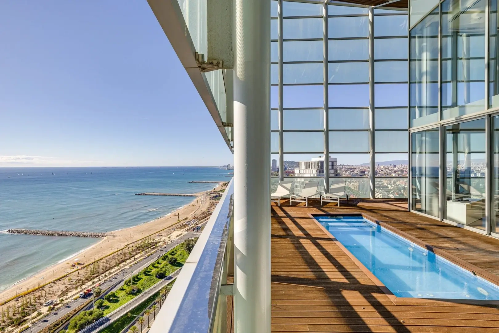 1 - ferienmiete wohnung meerblick barcelona katalonien spanien