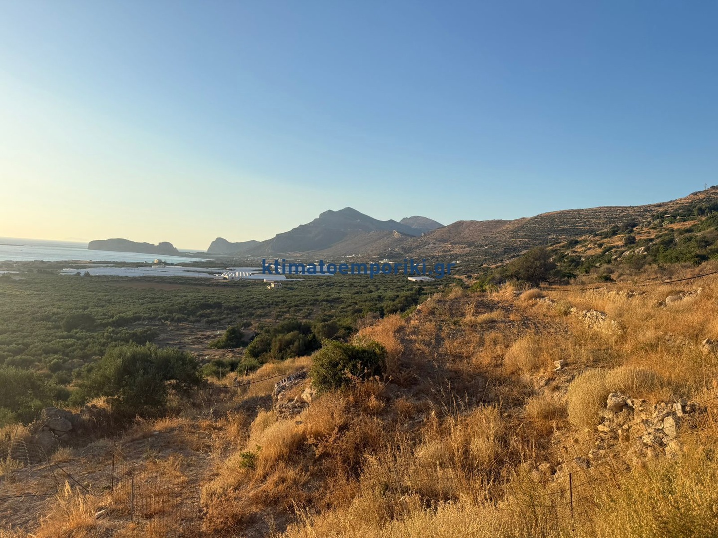1 - vente terrain vue mer falasarna crète grèce