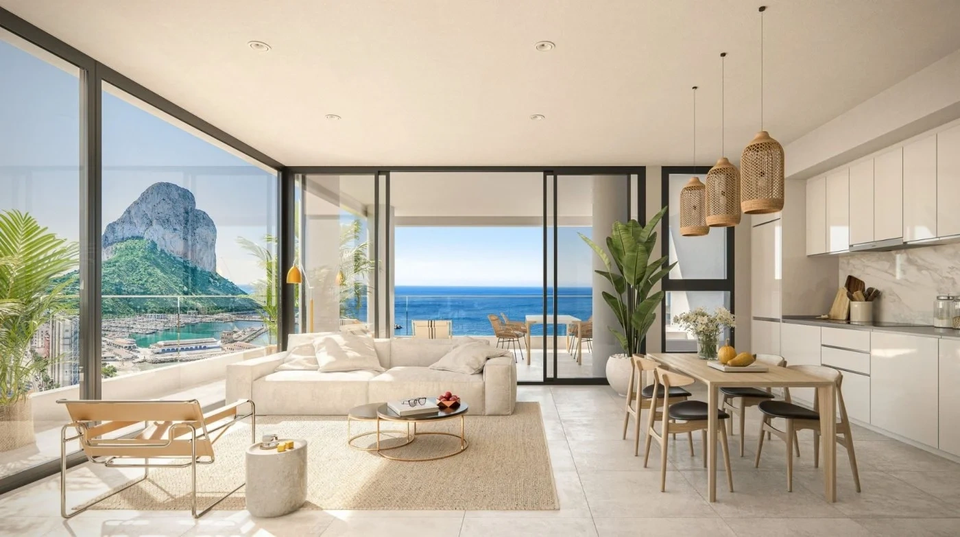 2 - продажа квартира вид моря calpe - costa blanca валенсия испания