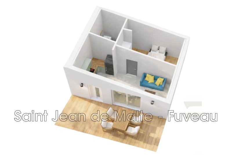 Apartamento con terraza