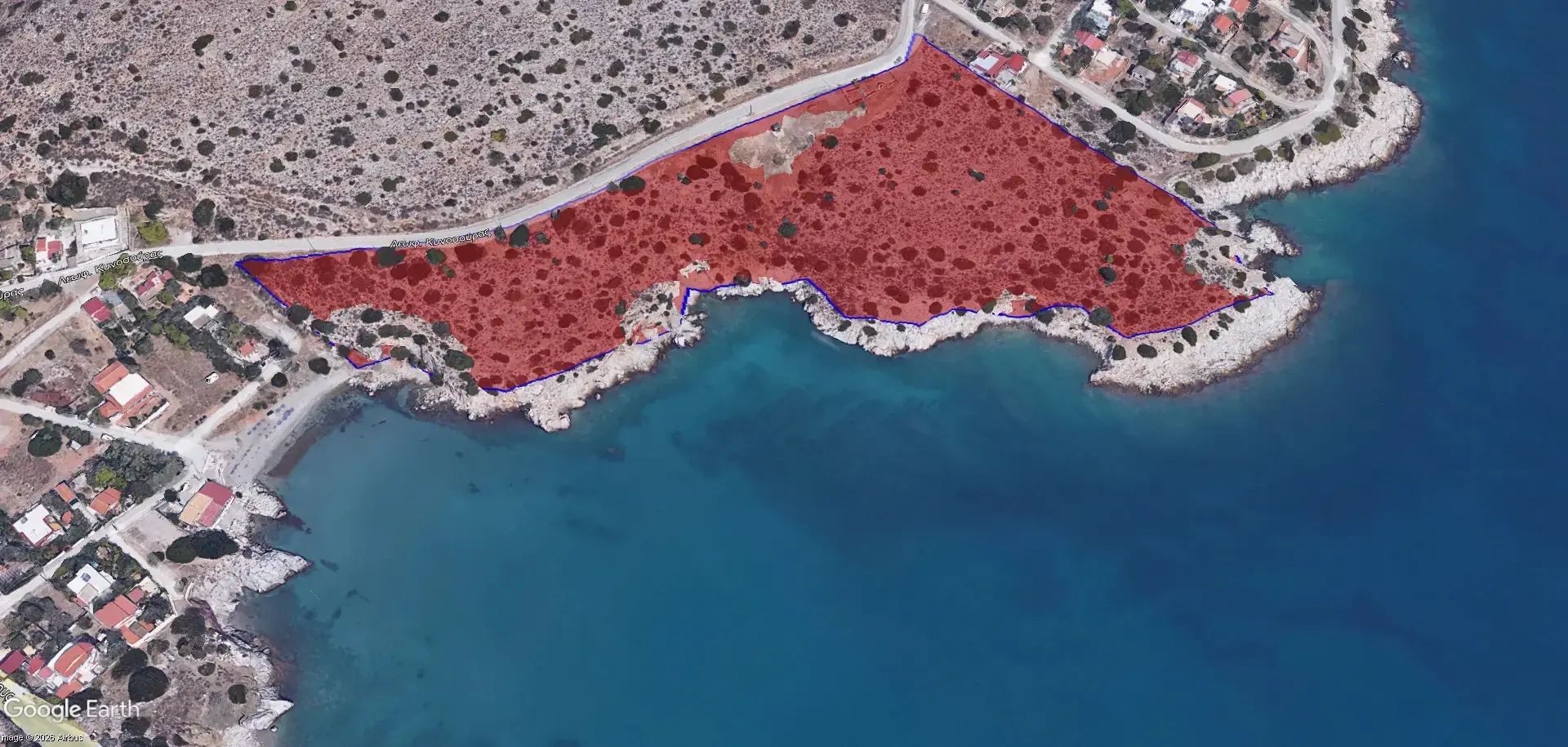 2 - vente terrain pieds dans l'eau salamis attique grèce