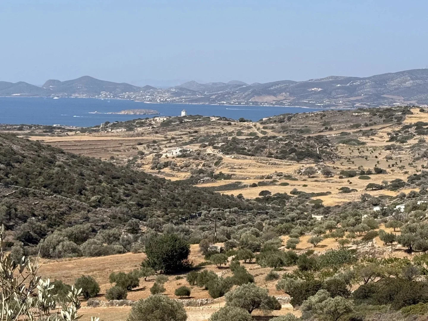 1 - verkoop terrein uitzicht op zee paros - cycladen zuid-egeïsche eilanden griekenland