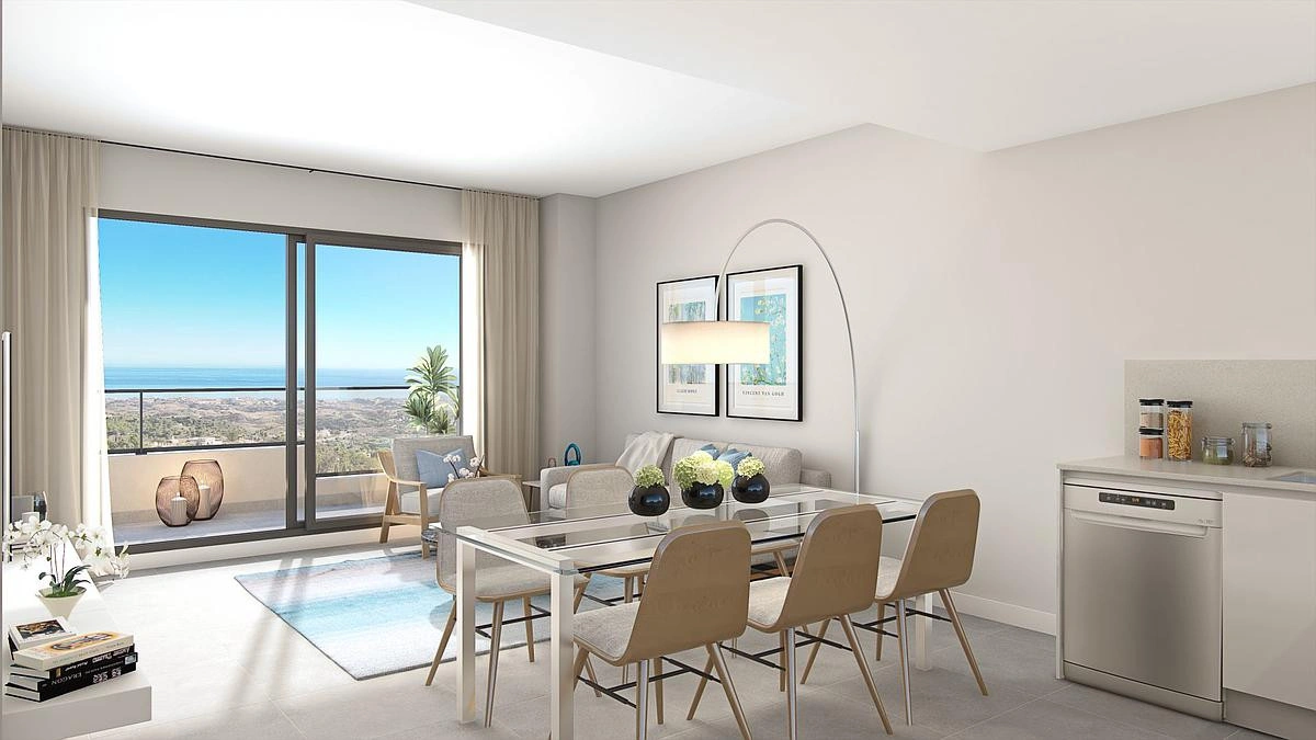 2 - venta apartamento vista al mar mijas andalucía españa