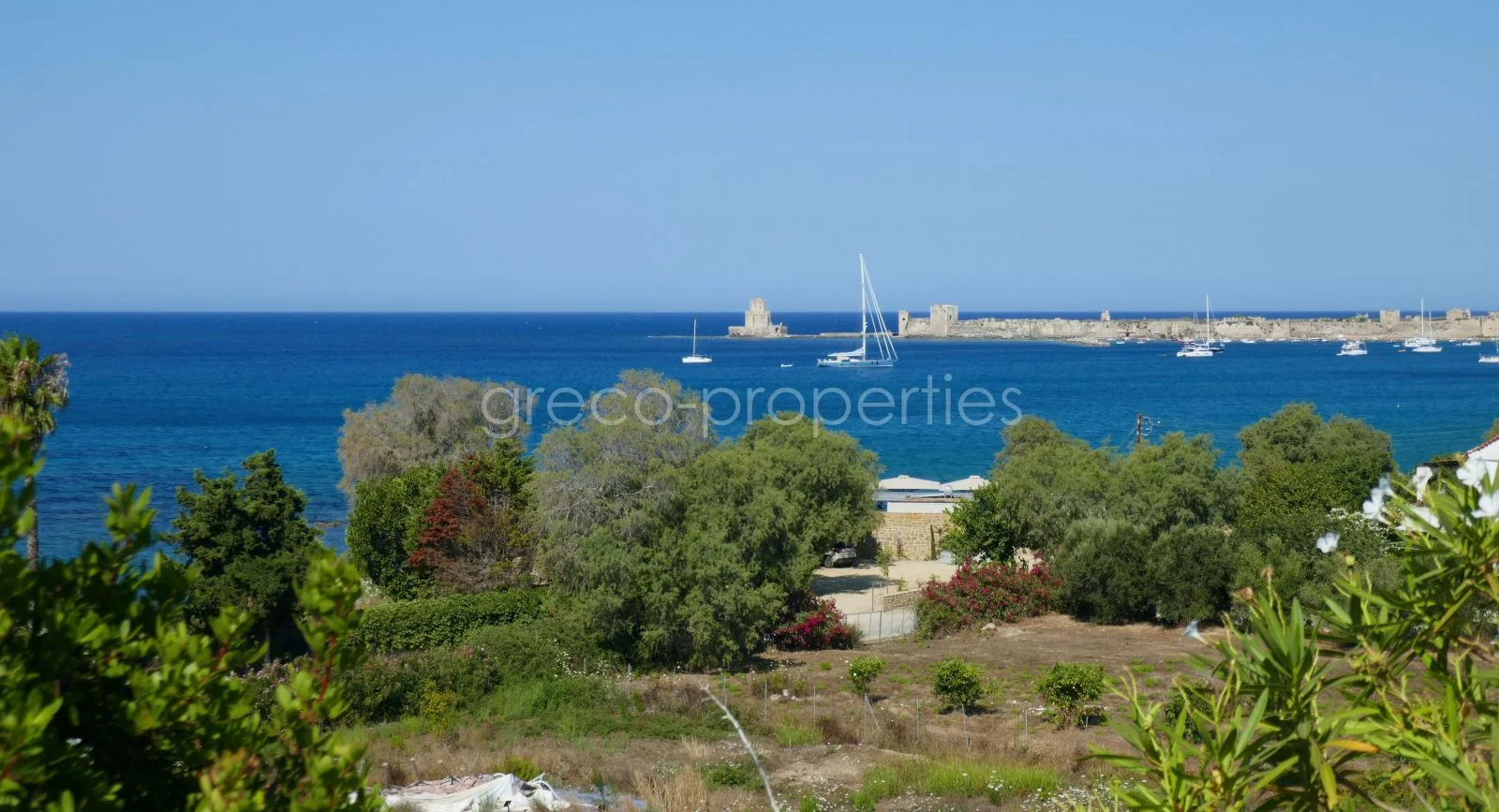 2 - vente terrain vue mer modon péloponnèse grèce