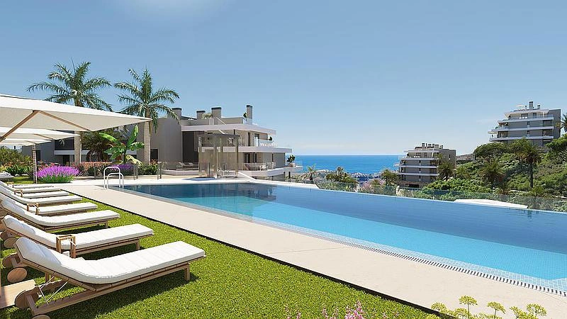 1 - продажа квартира вид моря la cala de mijas андалусия испания