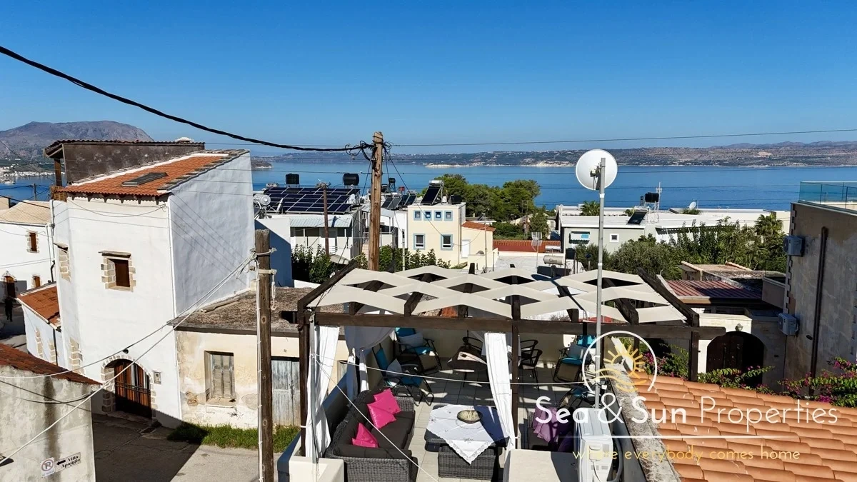 1 - vente maison vue mer vámos crète grèce