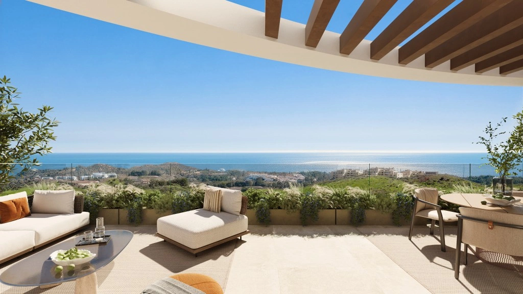 2 - venta apartamento vista al mar mijas andalucía españa