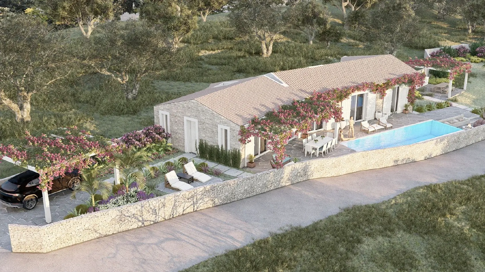 1 - venda villa vista de mar paxos ilhas jónicas grécia