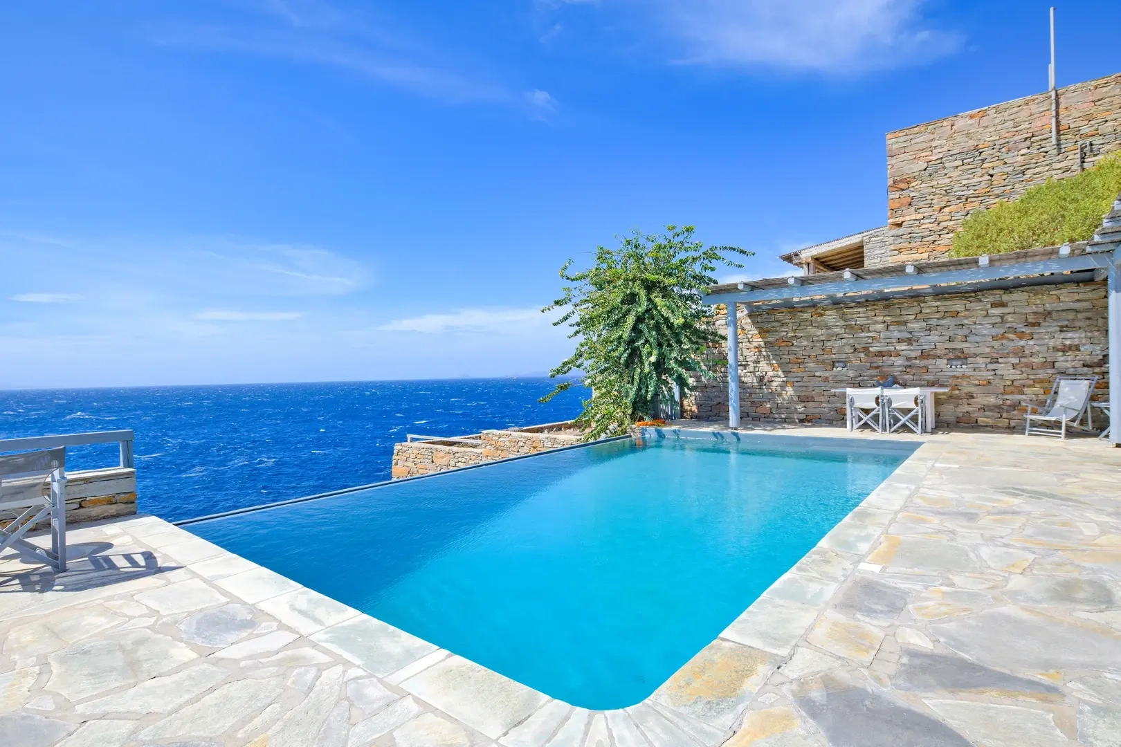 1 - vente villa vue mer kéa - cyclades egée méridionale grèce