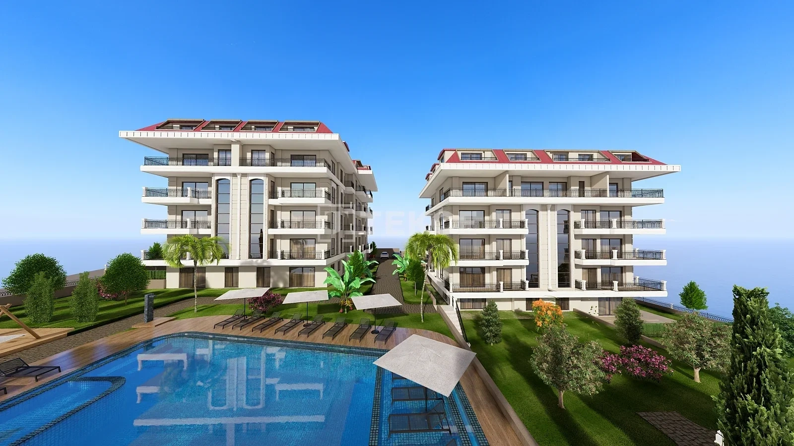 1 - продажа квартира вид моря alanya antalya турция