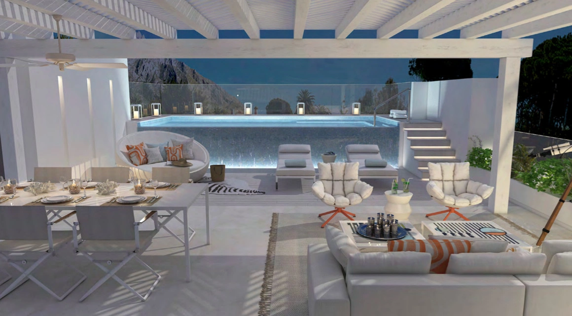 1 - продажа квартира вид моря benahavis - costa del sol андалусия испания