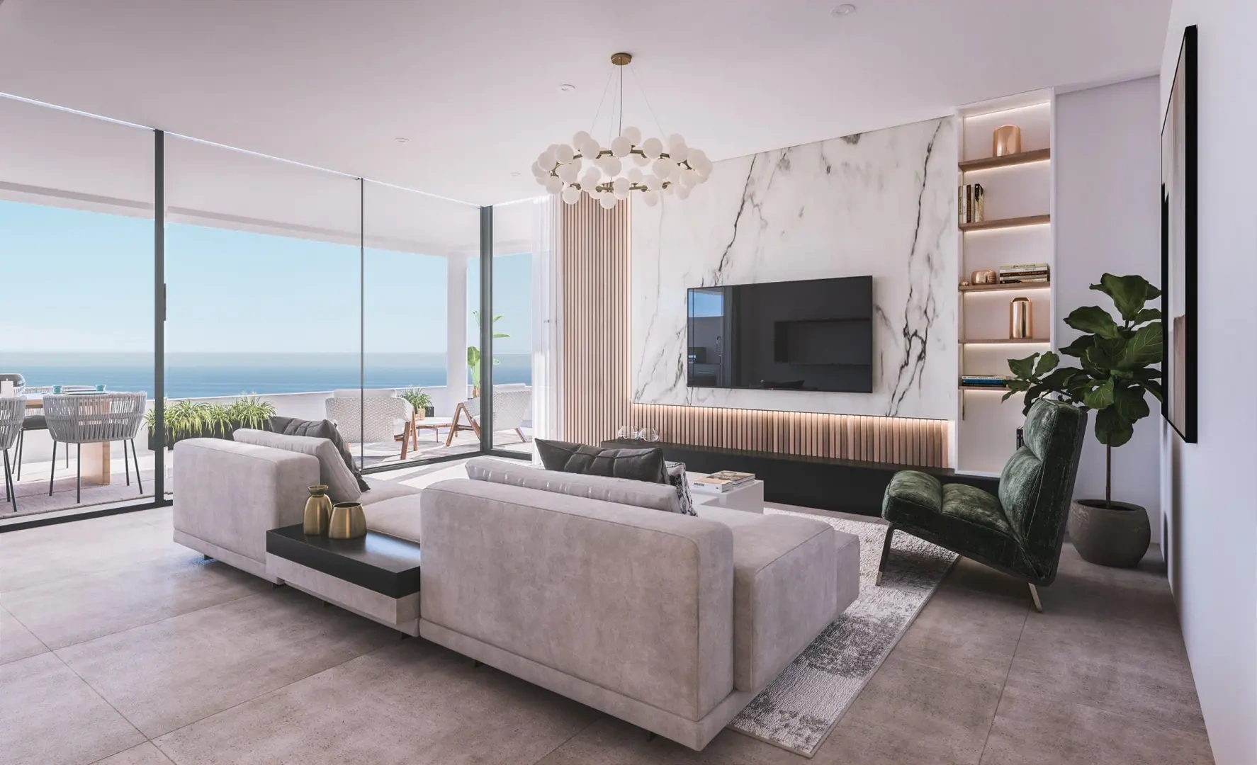 2 - vente appartement vue mer estepona - costa del sol andalousie espagne
