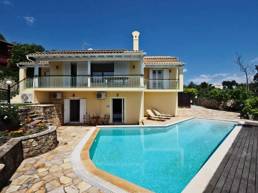 2 - vente villa vue mer corfu îles ioniennes grèce