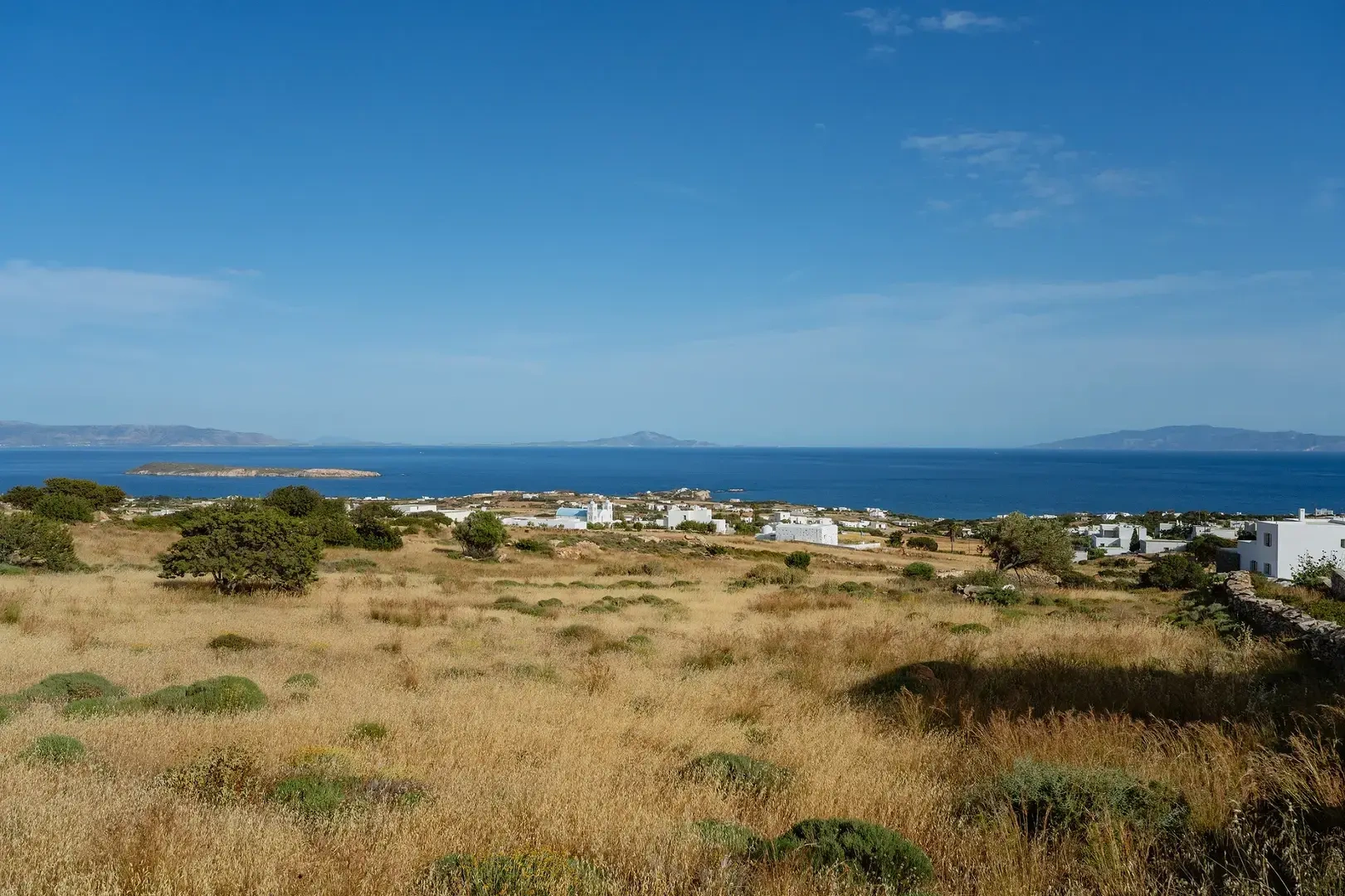 1 - sea view plot of land for sale in paros - cyclades south aegean greece