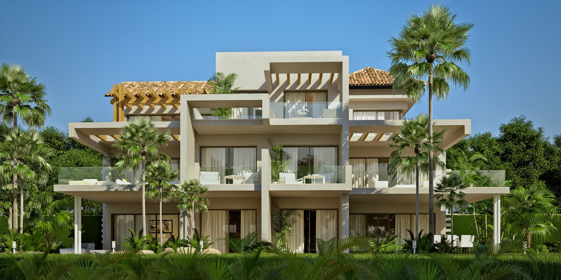 Apartamento vista al mar con piscina