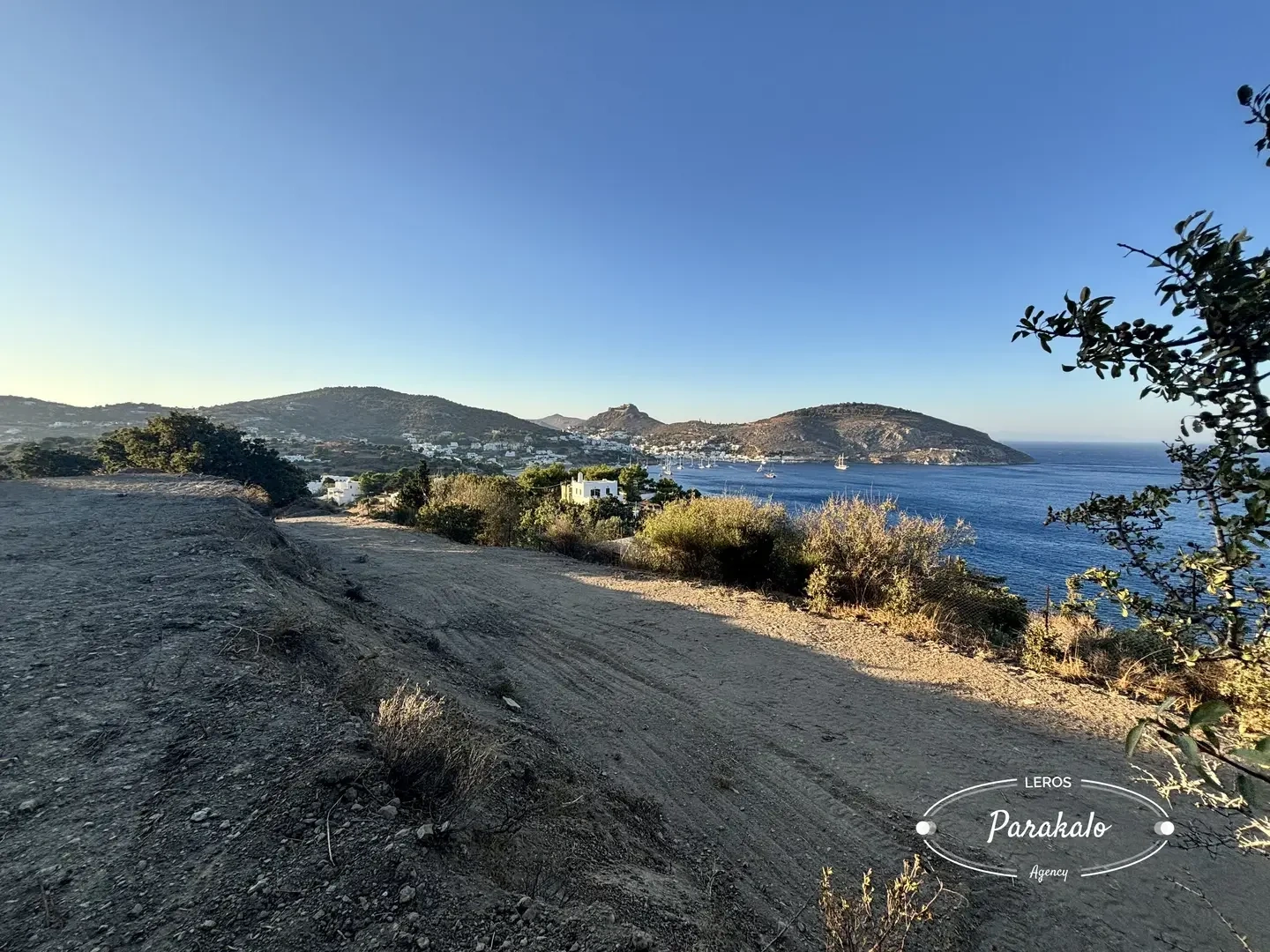 2 - sea view plot of land for sale in leros south aegean greece