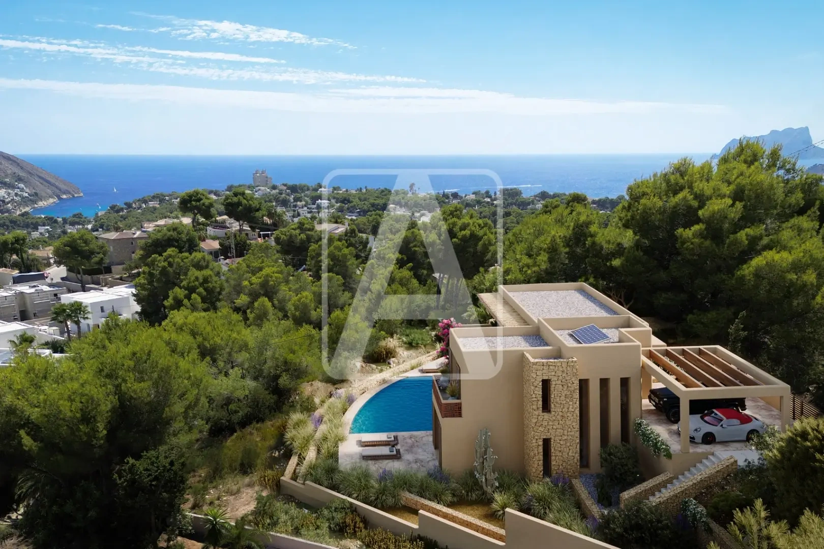 2 - vendita casa vista mare moraira - costa blanca comunità valenciana spagna