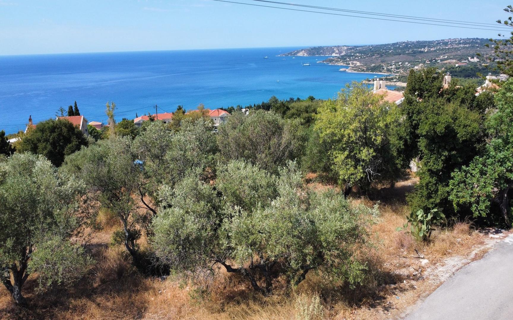 2 - verkoop terrein uitzicht op zee kefalonia ionische eilanden griekenland