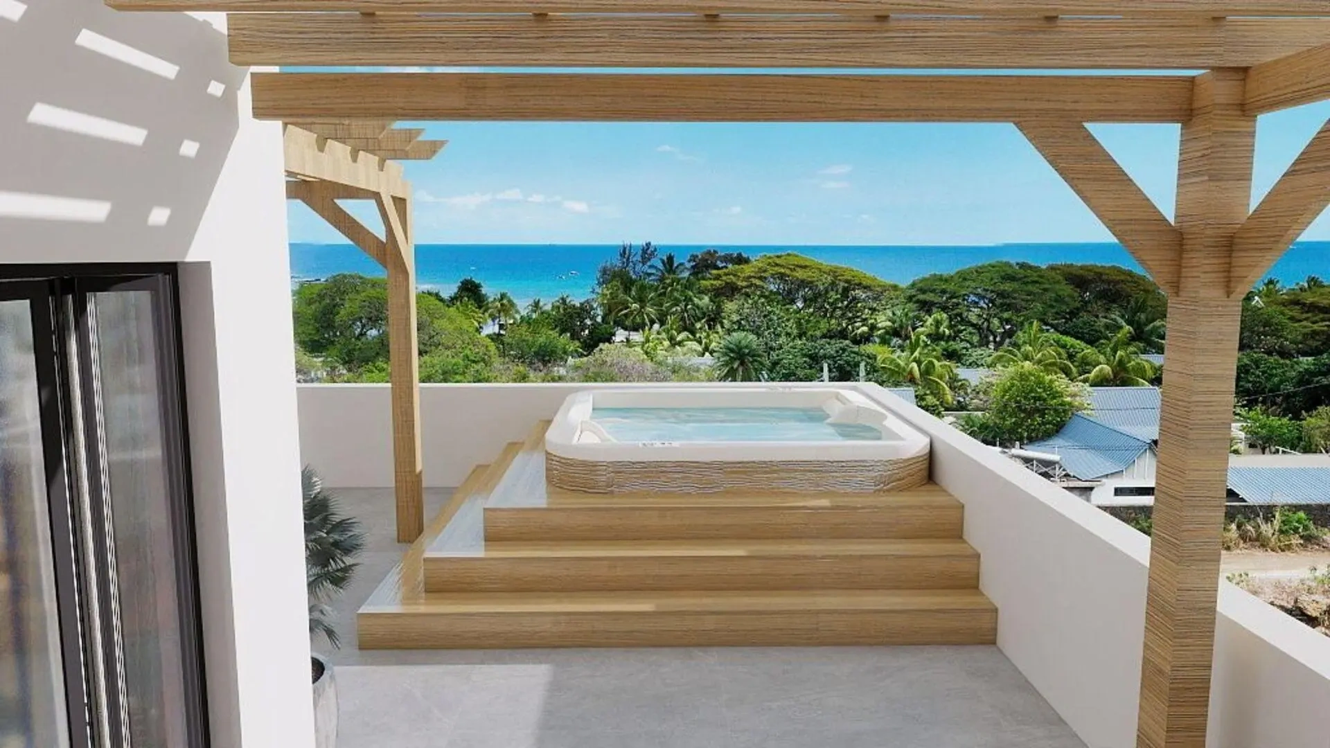 2 - sea view apartment for sale in flic en flac rivière noire mauritius