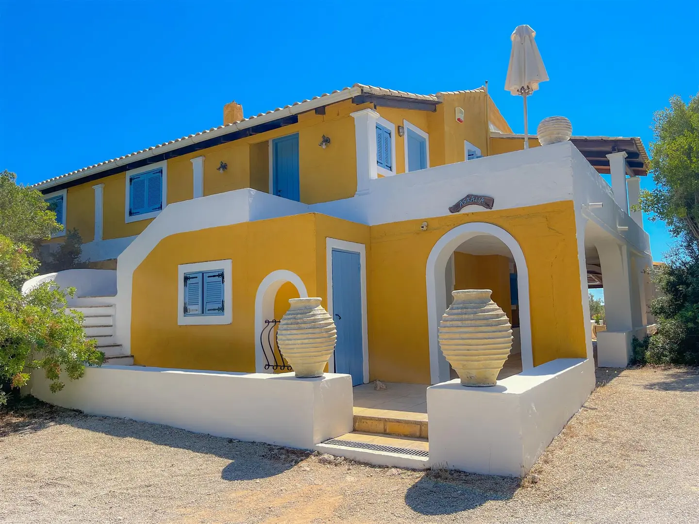 1 - vente maison vue mer volimes îles ioniennes grèce