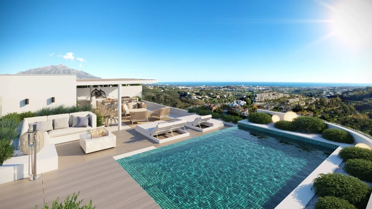 2 - vente appartement vue mer benahavis - costa del sol andalousie espagne
