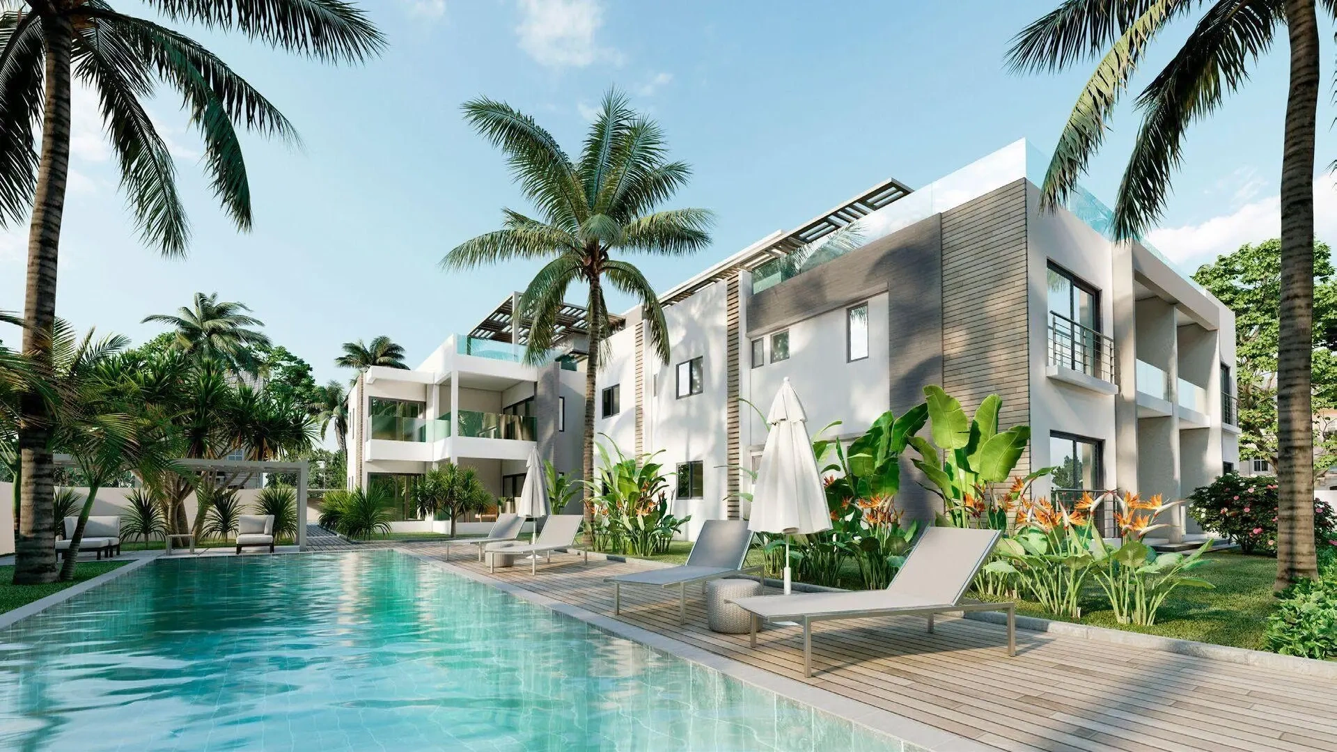 1 - vente appartement vue mer tamarin rivière noire île maurice