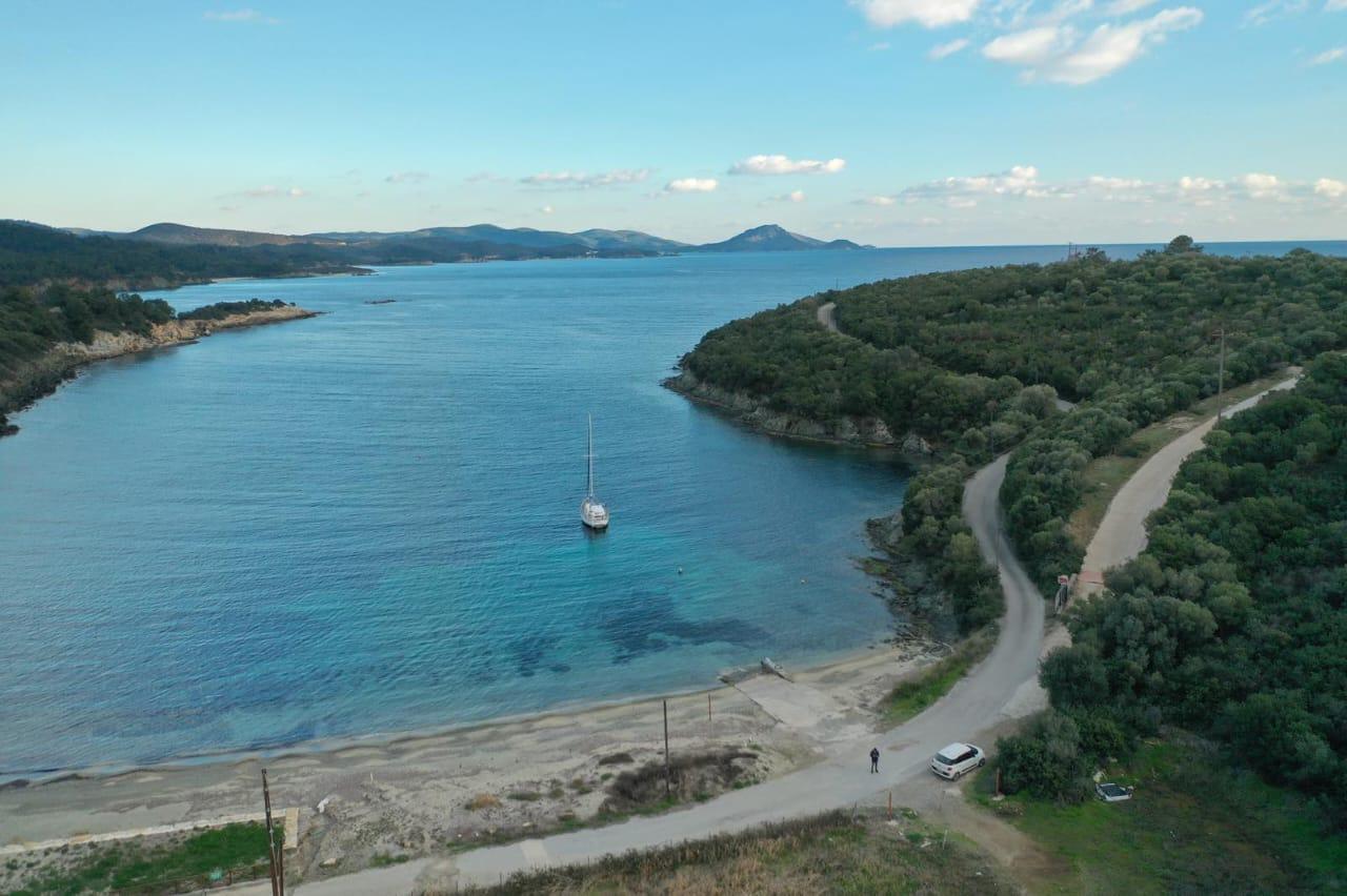 1 - vente terrain pieds dans l'eau chalcidique macédoine centrale grèce