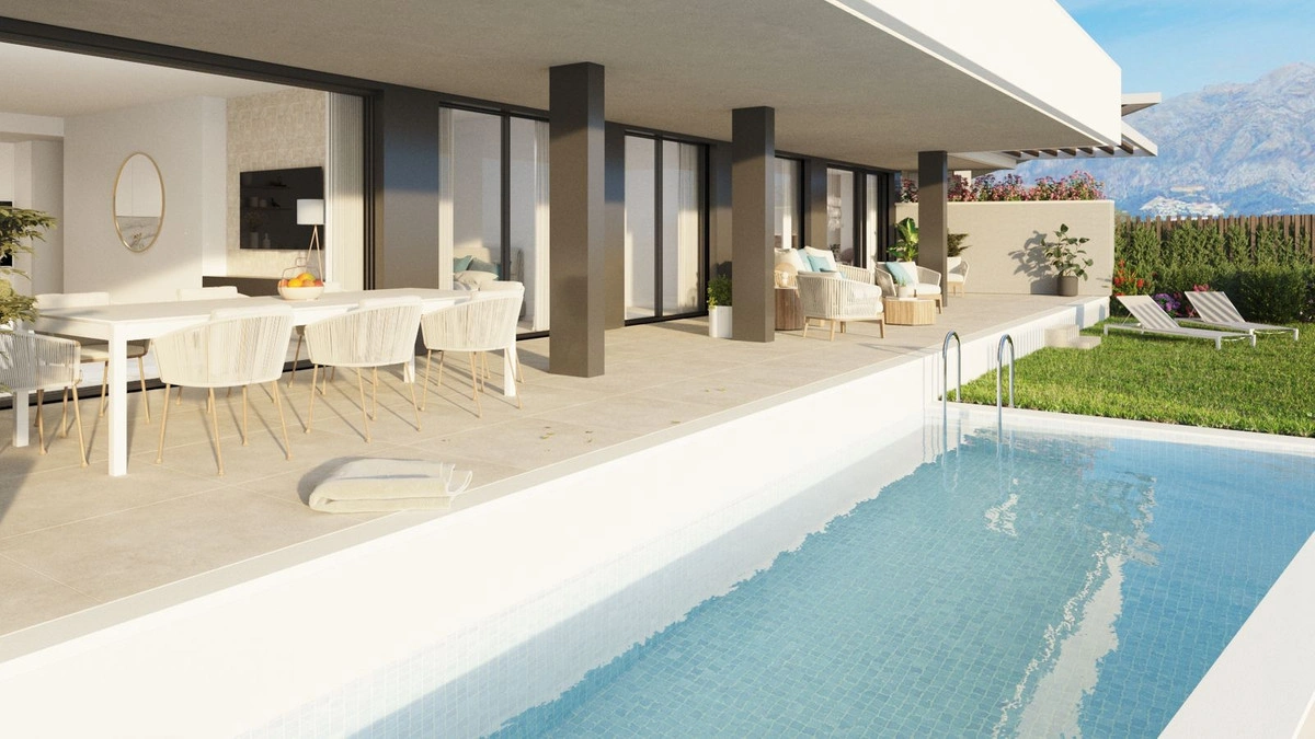 Apartamento con piscina