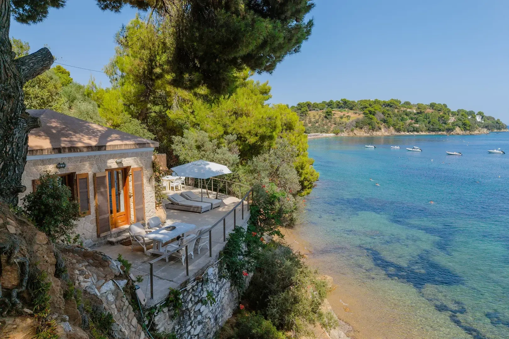 1 - vendita casa fronte mare skiathos - sporadi tessaglia grecia