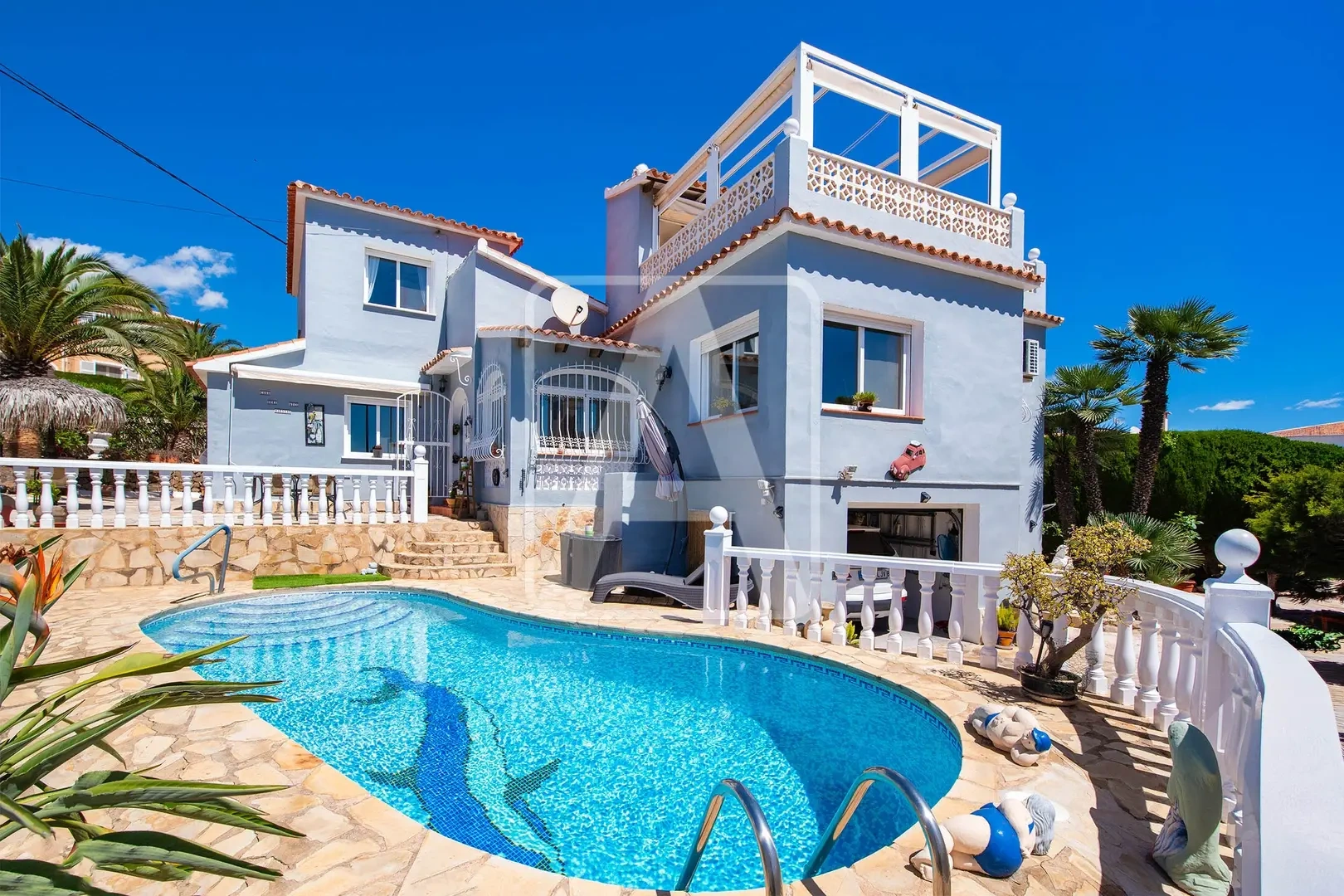 Casa vista de mar com terraco
