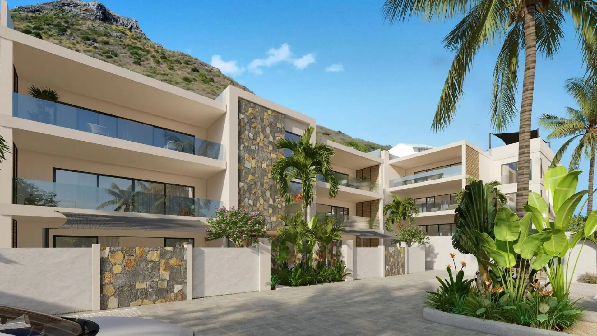 1 - verkoop appartement uitzicht op zee tamarin rivière noire mauritius