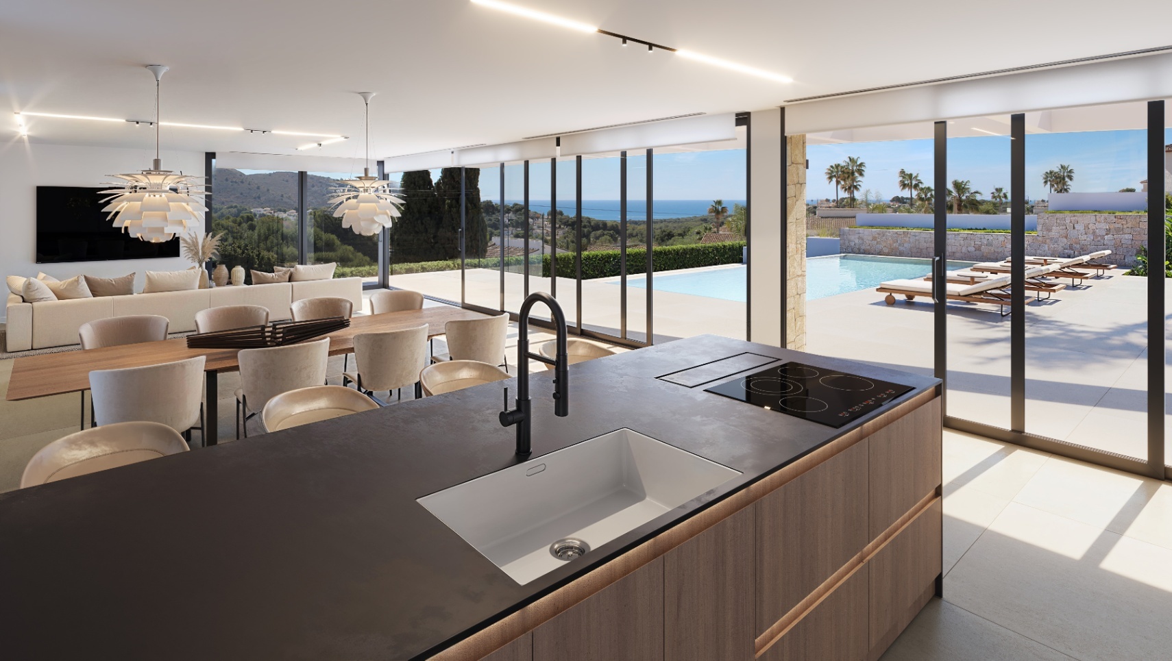 2 - vente maison vue mer moraira - costa blanca communauté valencienne espagne