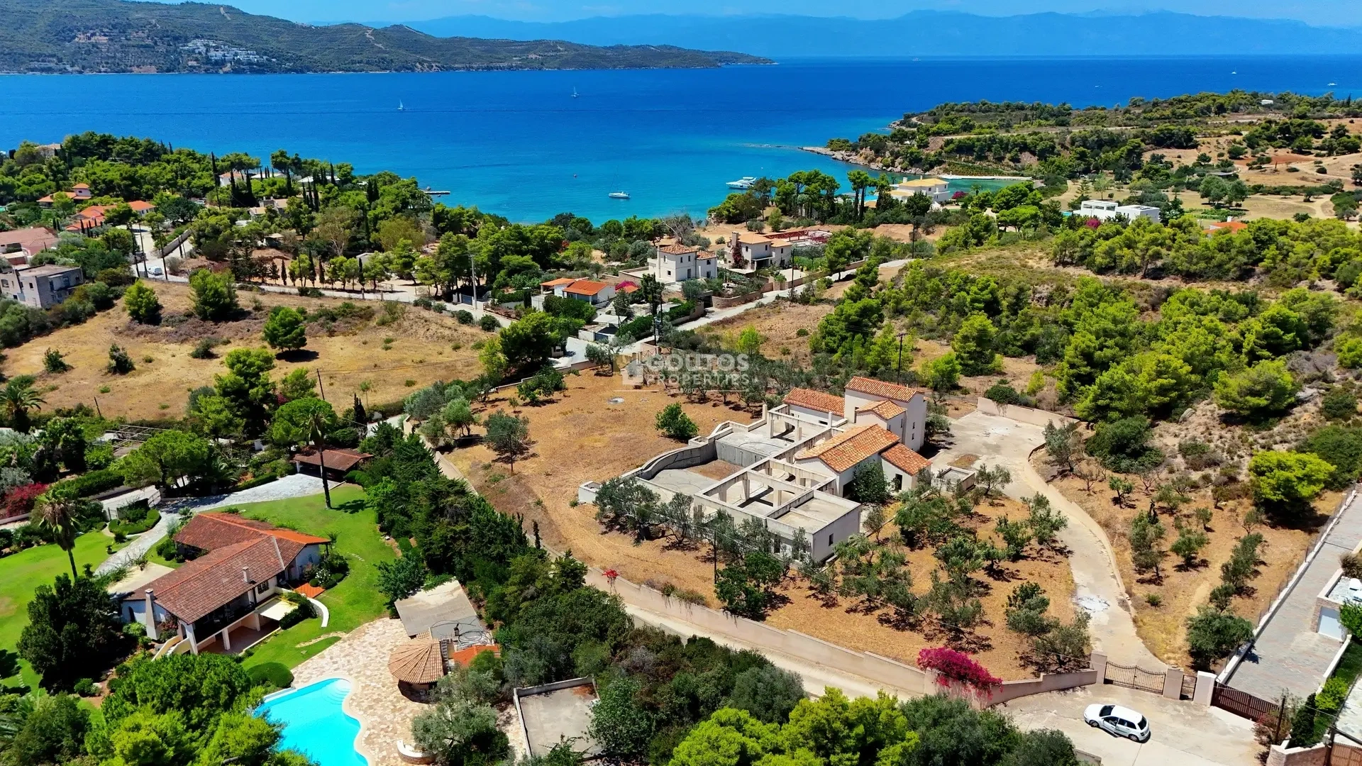 2 - venta casa vista al mar kosta peloponeso grecia