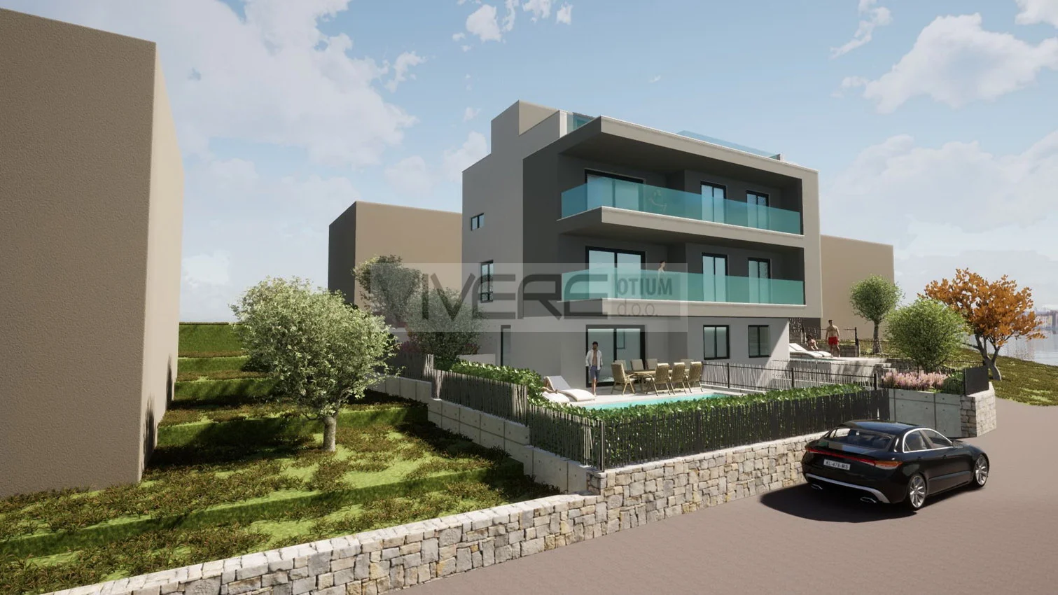 2 - продажа квартира вид моря ciovo сплитско-далматинская хорватия
