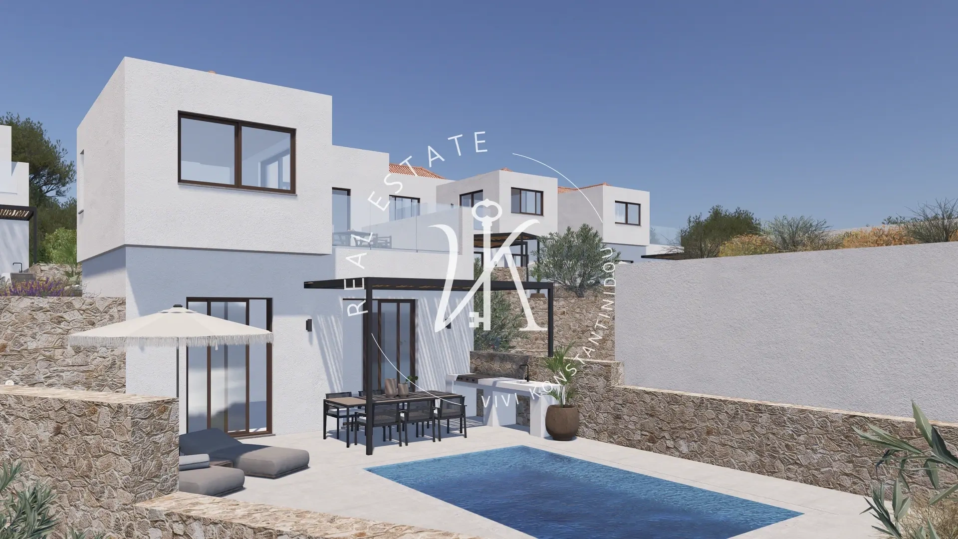 2 - verkauf haus meerblick rhodes südliche ägäis griechenland