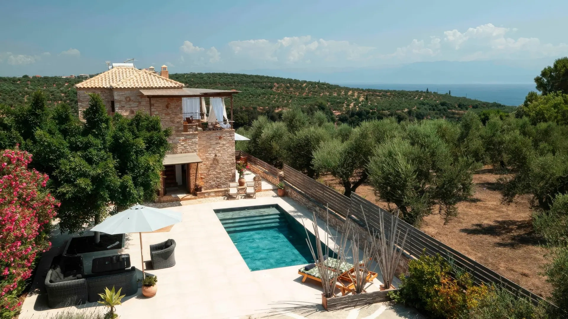 1 - vente villa vue mer néa koróni péloponnèse grèce