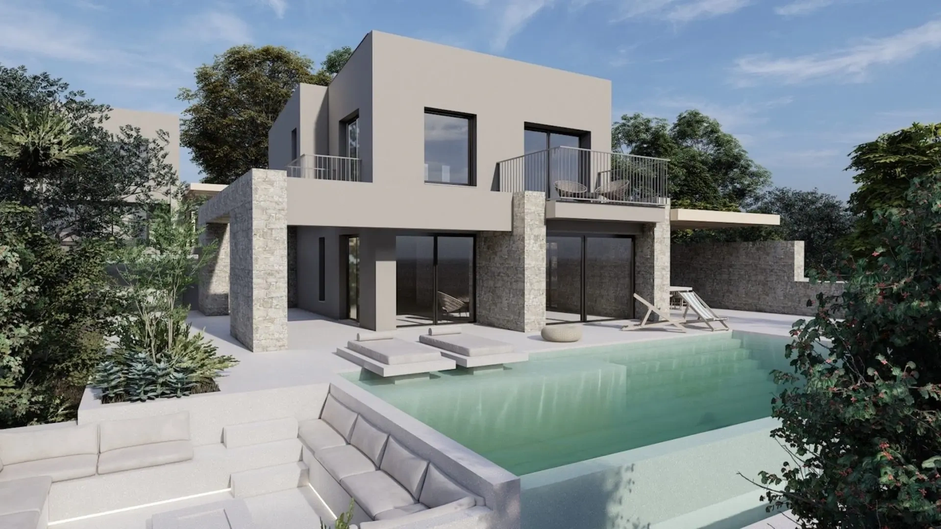 2 - vente maison vue mer tsoukaládes îles ioniennes grèce