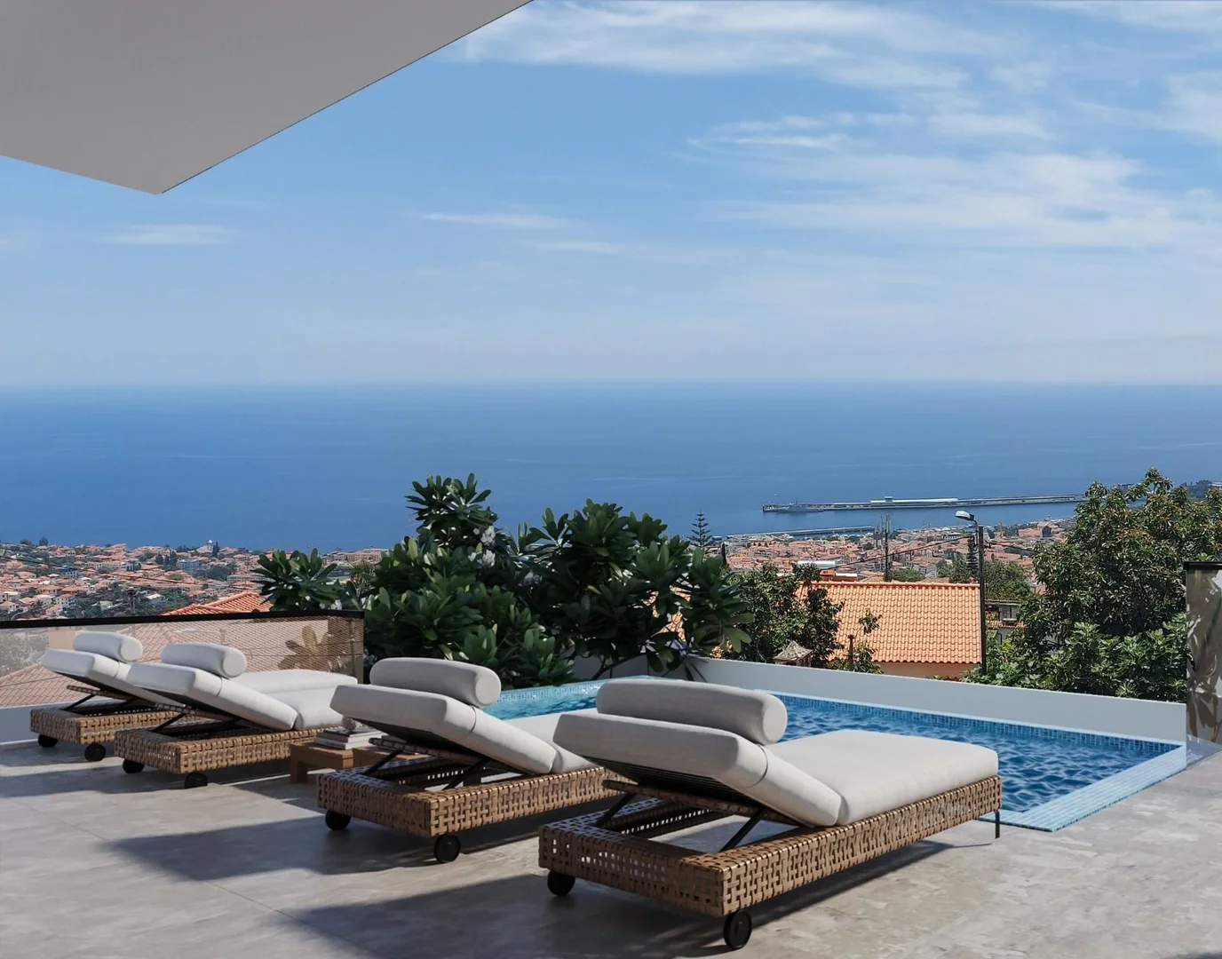 Haus meerblick mit Pool