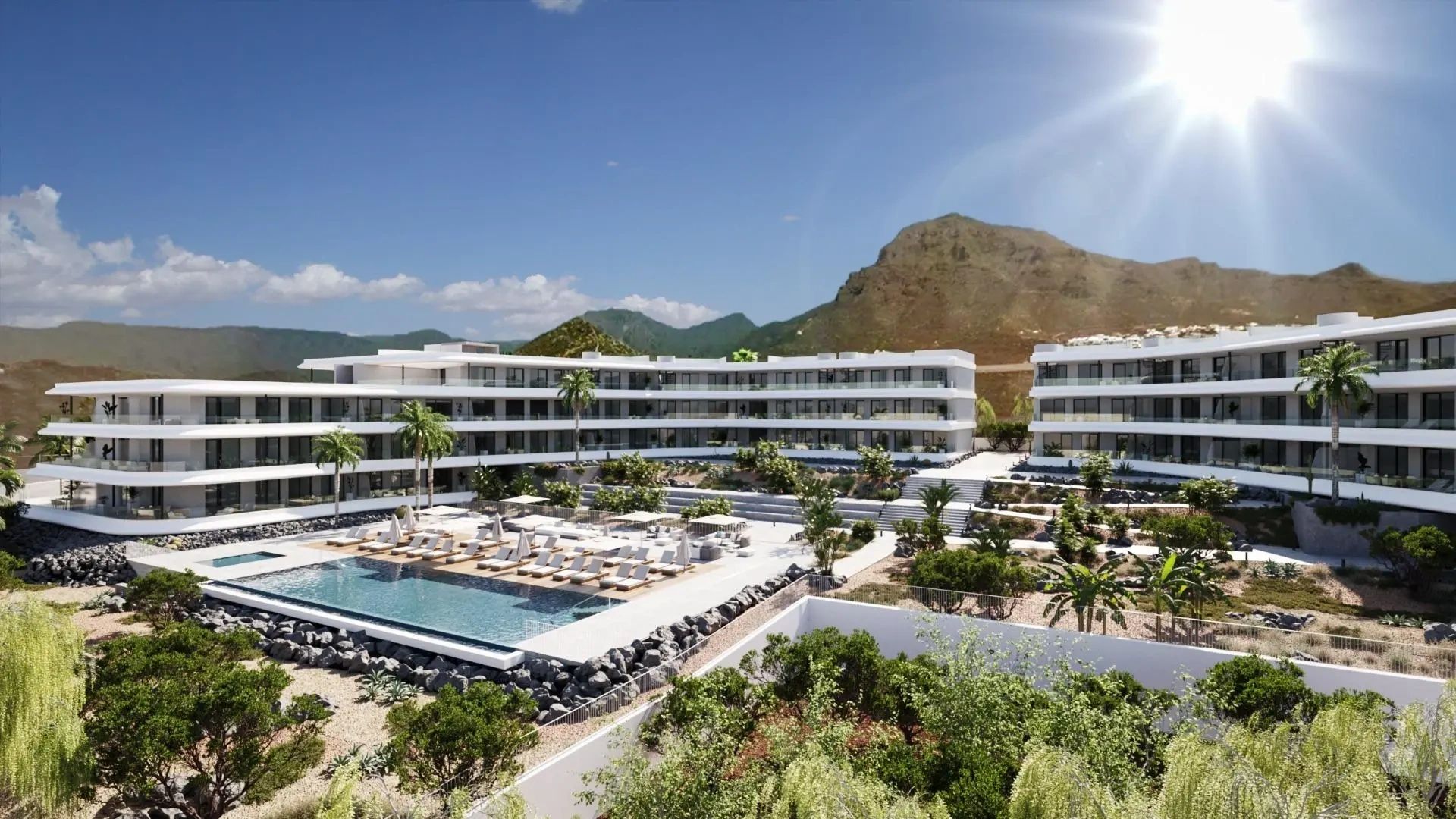 1 - vente appartement vue mer adeje ténérife - canaries espagne