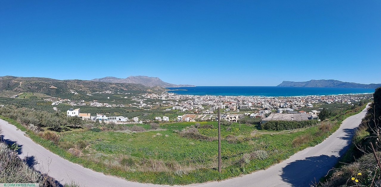1 - sea view plot of land for sale in kíssamos crete greece